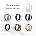 Knot Theory Breathable Silicone Wedding Rings for Men & Women | Black Rose Gold Silver Blue Red Rubber Wedding Bands for Him & Her Size 4, 5, 6, 7, 8, 9, 10, 11, 12, 13, 14, 15, 16