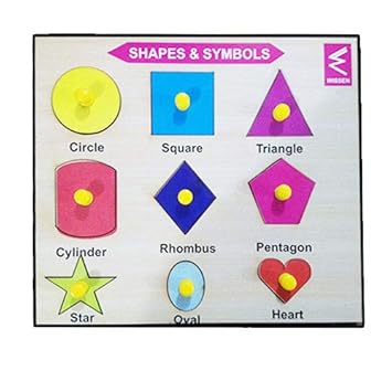 Wissen Economy Wooden Shape and Symbol Learning Puzzle