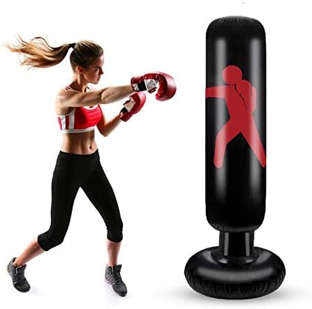 サンドバッグ パンチバッグ エアースタンディングバッグ ボクシング サンドバッグ ストレス解消 キック ボクシング テコンドー 運動不足 解消 格闘 キックボクシング トレーニング器具 空手 ボクシング Pvc材質 160cm Parapentefamily Com