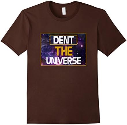 Mens Dent The Universe t shirt Medium Brown