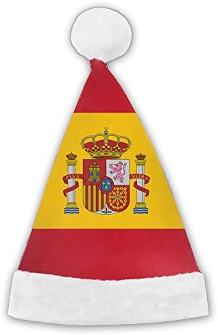 WEN7Q Flag Of Spain Christmas Hats For Kids Adult Christmas Gifts Nice Santa Hats Holiday Decorations