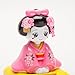 Solar Powered Bobblehead Toy Figure Nohohon, Japanese Kimono Maiko Geisha - Pink SPT103