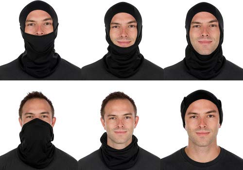 EVELIVE Balaclava Ski Mask - Black Face Mask for Ski and Snowboard - For Women and Men
