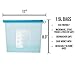 JSD 6 Pack Reusable Silicone Food Storage Bags | Leak Proof | Air Tight Seal | Food Saver | Eco-Friendly Food Preservation Bags | Works Great For Heating | Steaming | Freezing | 2 FREE EXTRA SEALERS