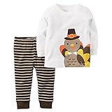 Carter's 2 Piece Thanksgiving Turkey Print Set