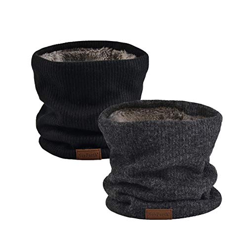 NovForth Winter Neck Warmer Men Ski, Neck Gaiter Face Scarf Women, Fleece Scarf for Men Gaiter Mask, Thick Windproof Scarves