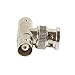 Wsdcam 5 Pack 1 BNC Male Plug to 2 BNC Female Jacks Straight Convert Connector T Adapter