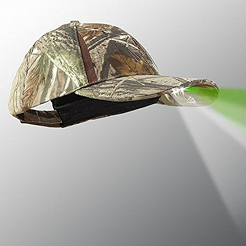 6 LED Headlamp Realtree Hunting Lighted Hat with Blood Tracker