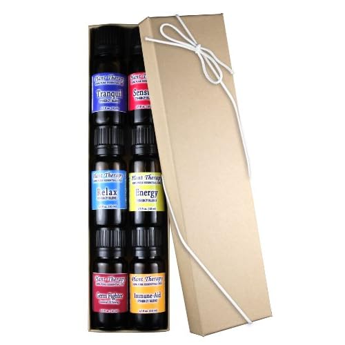 Top 6 Essential Oil Synergies Sampler Set. Includes 100% Pure, Undiluted, Therapeutic Grade Essential Oil Blends... image