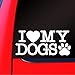 Sassy Stickers I Love My Dogs Decal Car Truck Bumper Window Sticker