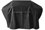 UV PROTECTION iCOVER 60 Inch Heavy-Duty water proof patio outdoor black oxford BBQ Barbecue Smoker/Grill Cover G21604 for weber char-broil Brinkmann Holland and JennAir