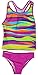 Speedo Girls One or Two Piece Sporty Swimsuit (8, Pink Multi Stripe Racerback)