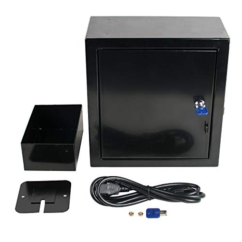 Pevor Coin Operated Timer Control Power Supply Box Coin Acceptor Programmable Control Coin Acceptor Multi Coin Selector for Vending Machine Electronicial Device 110V USA Warehosue (Black)