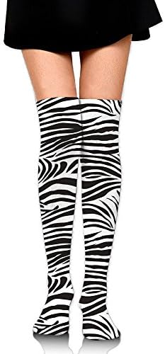 TRUSTINEEgyl Woman's Striped Zebra Animal Print Nature Wildlife Inspired Fashion Simple Illustration Decorative Summer Winter Socks