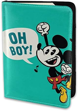 Passport Holder Cover Case Oh Boy Mickey Leather Travel Wallet For Women And Men
