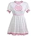 Littleforbig Adult Baby Diaper Lover ABDL Button Crotch Romper Onesie - Daddy's Princess Lacy Dress