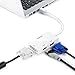 Swees 3-in-1 Mini DisplayPort (Mini DP) Thunderbolt to HDMI/VGA/DVI Adapter Cable Converter Full HD 1080p for Apple Mac Book MacBook Pro MacBook Air Mac Mini