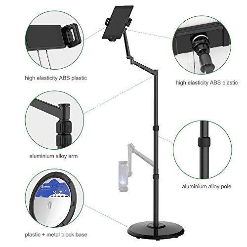 Smatree Tablet Floor Stand, 360 Degree Rotating with Height Adjustable