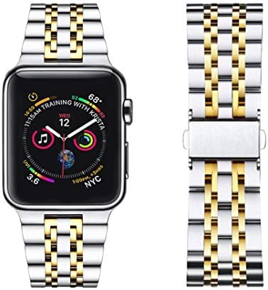 DMMGCompatible with Apple Watch Band 49mm 45mm 44mm 42mm, Apple Watch Band Stainless Steel Metal Replacement iwatch Band Compatible with Apple Watch Series 8/7/6/5/4/3/2/1 Ultra SE