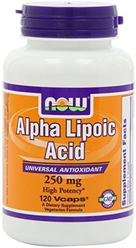 NitikanShop 120 Vcaps Now Foods Alpha Lipoic Acid 250mg (1)