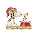 Enesco 4057678 Peanuts by Jim Shore Snoopy & Woodstock with Candy Canes Stone Resin Figurine, 5