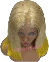 Blonde Ombre Human Hair Wig Lace Front Short Bob Wig 8 Inch