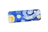 DAHO Tin Pencil Box With World Famous Arts for School, Office, Home, Makeup Storage (Starry Night)