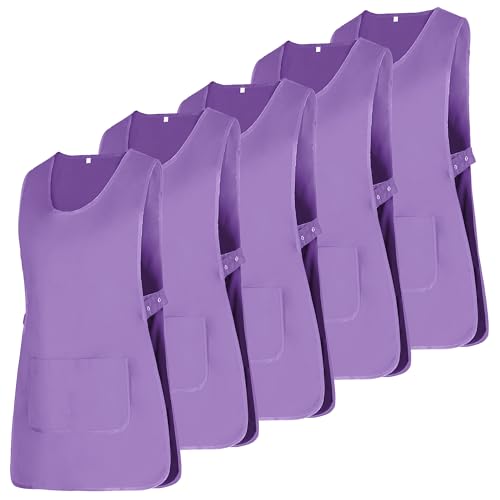 MISEMIYA - Pack of 5 units - Apron Cleaning Uniform Labor Clinic Doctors Cleaning Veterinary Sanitary Hospitality 5-868