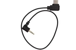 LingoFoto DJI Ronin SC RSS Control Cable TypeC-2.5mm, 25cm Black Camera Remote Control Cable for Fuji XT2, XT3, XH1, Canon 80
