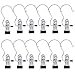 Huji Laundry Hanging Hooks Clothes Boots Chrome Pins Clips Hangers (Set of 12, Hanging Clips)
