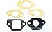 Honda Carburetor Insulator 16211-ZL8-000 and Gaskets 16221-883-800 (x2), 16228-ZL8-000, 16212-ZL8-000 primary