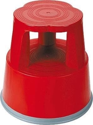 RelX Step Stool Mobile Plastic Lightweight Strong Top W290xH430xBaseW400mm Red Ref T7 RED by RelX