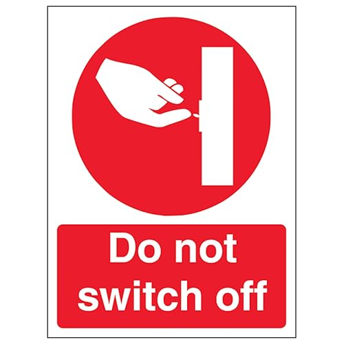 V Safety Do Not Switch Off - Portrait 200 x 300 mm - 2mm... en promo sur Amazon