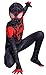 Toddler Kids Spider Verse Miles Morales Gwen Jumpsuit Bodysuit Black Spider Tights Zentai Cosplay Costume