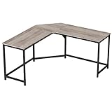 VASAGLE L-Shaped Computer Desk, Corner Desk for