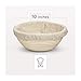 Avalon Kitchen Premium Sourdough Bread Banneton Proofing Basket | 10 Inch Round Brotform | Artisan Bread Maker | Removable Cloth Linen Liner Natural Cane Rattan Dough