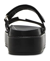 Steve Madden Women's Bigmayven Wedge Sandal, Black