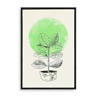 Framed Canvas Wall Art Modern Geometric Pattern Canvas Prints Home Artwork Decoration for Living Room,Bedroom - 16x24 inches