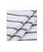 Vemvan Womens Long Sleeve Round Neck T Shirts Color Block Striped Casual Blouses Tops Blue