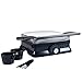 Chef Buddy Non-Stick Panini Press Indoor Grill and Gourmet Sandwich Maker, Electric with Nonstick Plates, 12.5”X 11