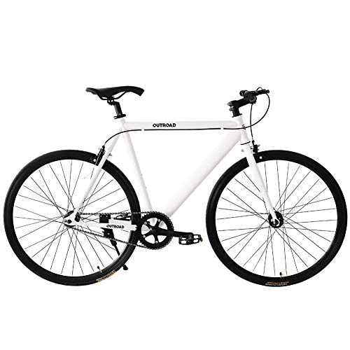 Max4out Track Bikes Single Speed Urban Fixie Road Bike 700 cc Track Bicycle White - Thumbnail 7