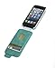 Kensington K39609WW Portafolio Flip Wallet Case for iPhone 5 - 1 Pack - Carrying Case - Retail Packaging - Teal Ostrich
