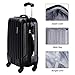 Goplus 3 Pcs Luggage Set ABS Hardshell Travel Bag Trolley Suitcase w/TSA Lock (Black)