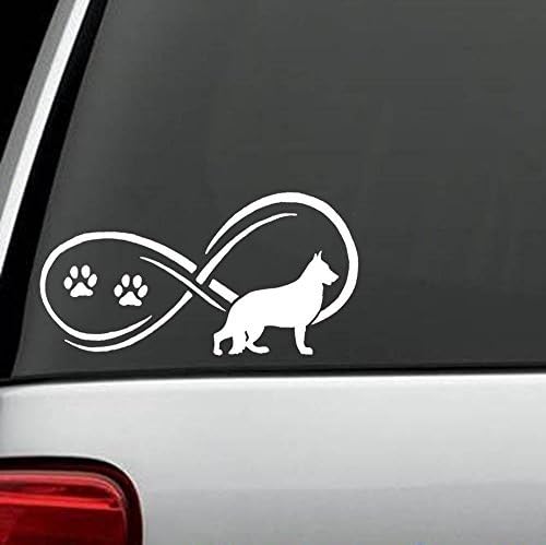 50 Count Infinity German Shepherd Dog Decal Stickers Die Cut Decal Sticker For Windows, Cars, Trucks, Laptops, Etc
