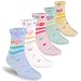 Boboking Girl's Fashion Cotton Breathable Socks, Squirrel, 2-4 Years/Shoes Toddler 7M-10.5/14cm-16cm (Pack of 5) primary