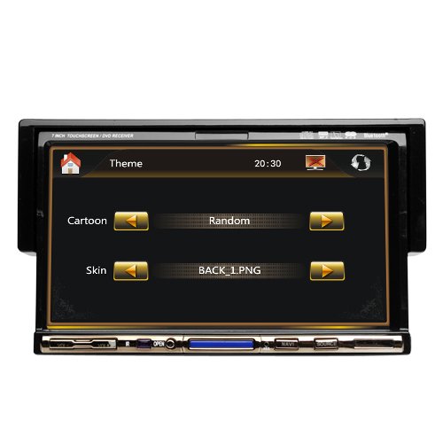 Ouku 7Inch Single 1 DIN InDash Motorized auto Slide Car DVD Player