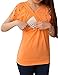 MTRNTY Women's Maternity Casual Comfortable Nursing Breast Feeding Tee Star MT31