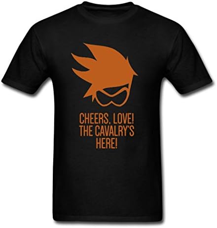 Lkui Overwatch Tracer Cheers Love Retail Men's T-Shirt Black Medium