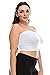 Kurve Plus Size The Excellent Stretchy Tube Top (1XL-3XL) -Made in USA- (1XL-3XL, White)