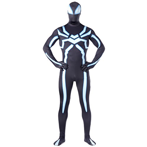 CosplayDiy Superman Spiderman Adult Cosplay Costume Lycra Spandex Zentai unitard XXL